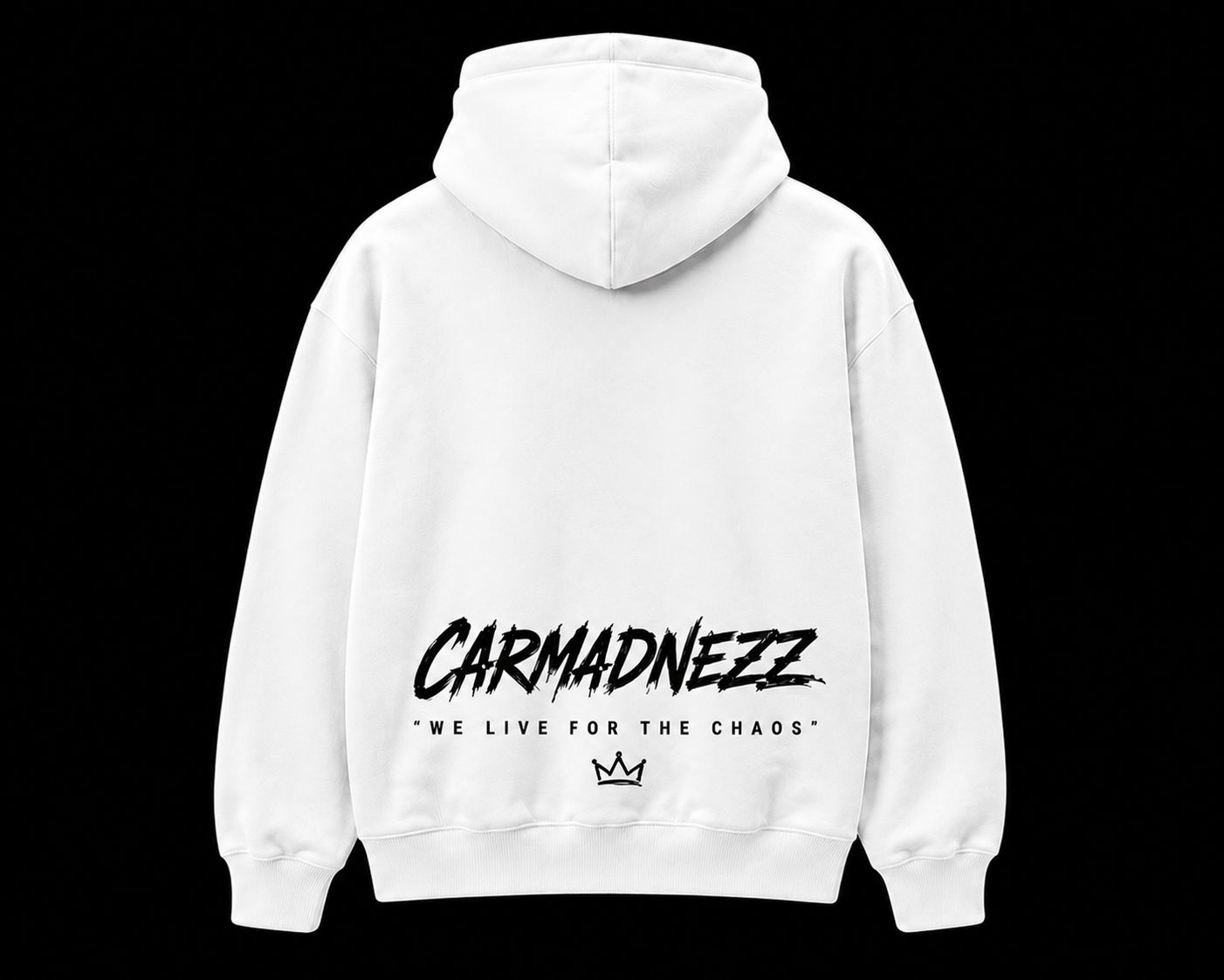 CARMADNEZZ WHITEOUT HOODIE